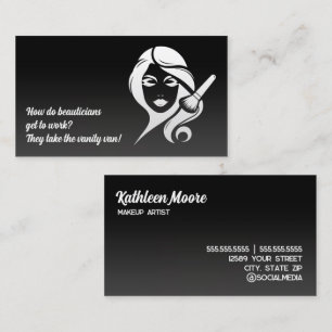 Carte De Visite 💅 drôle maquillage Esthéticien Beauticien