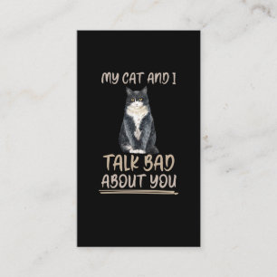 Carte De Visite Drôle propriétaire de chat Sarcastique Animal amis