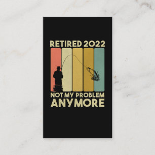 Carte De Visite Drôle Retraite 2022 Hommes Femmes Retraité Fisher