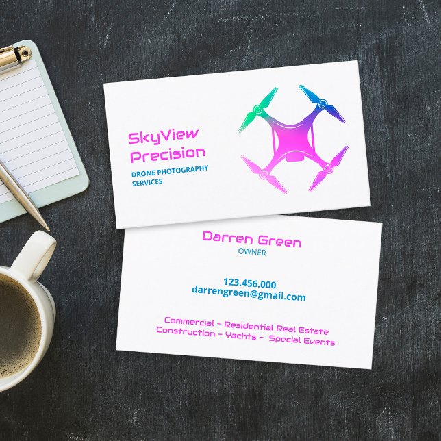 Carte De Visite drone (Drone UAV Business Cards)
