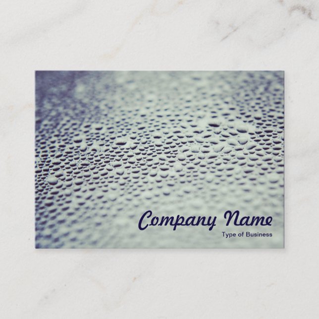 Carte De Visite Droplets d'eau sur verre (Devant)