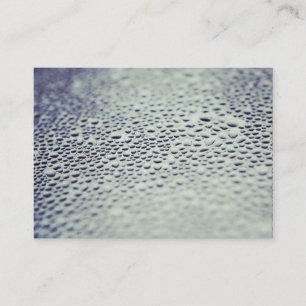 Carte De Visite Droplets d'eau sur verre 01