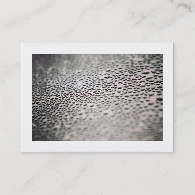 Carte De Visite Droplets d'eau sur verre 02 (frontière) (Devant)