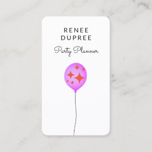 Carte de visite du ballon du planificateur de part