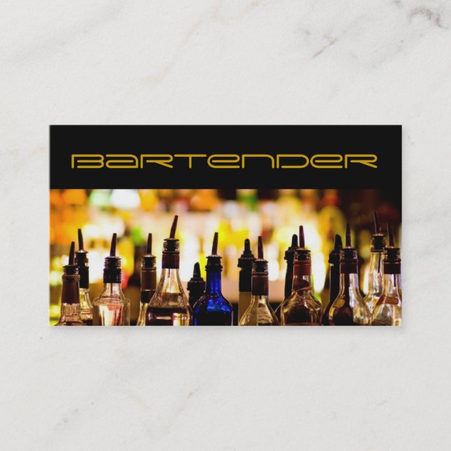Carte de visite du barman (Devant)