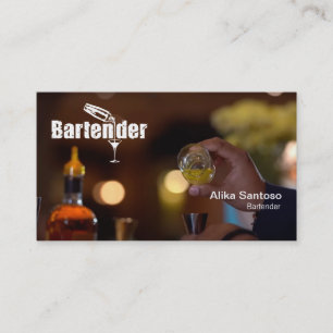Carte de visite du barman