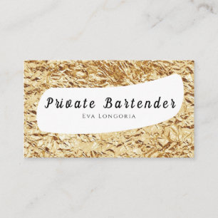 Carte de visite du barman privé