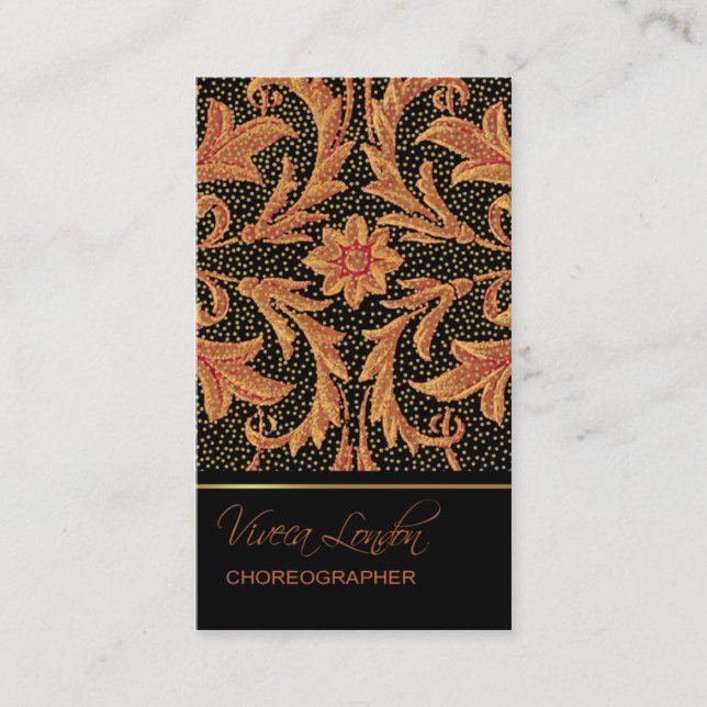 Carte de visite du baroque de Viveca Londres (Devant)
