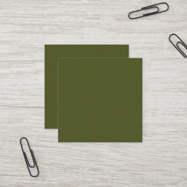 Carte de visite du Carré vert de l'Armée (Devant/Arrière en situation)