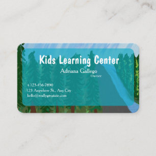 carte de visite du centre d'apprentissage pour enf