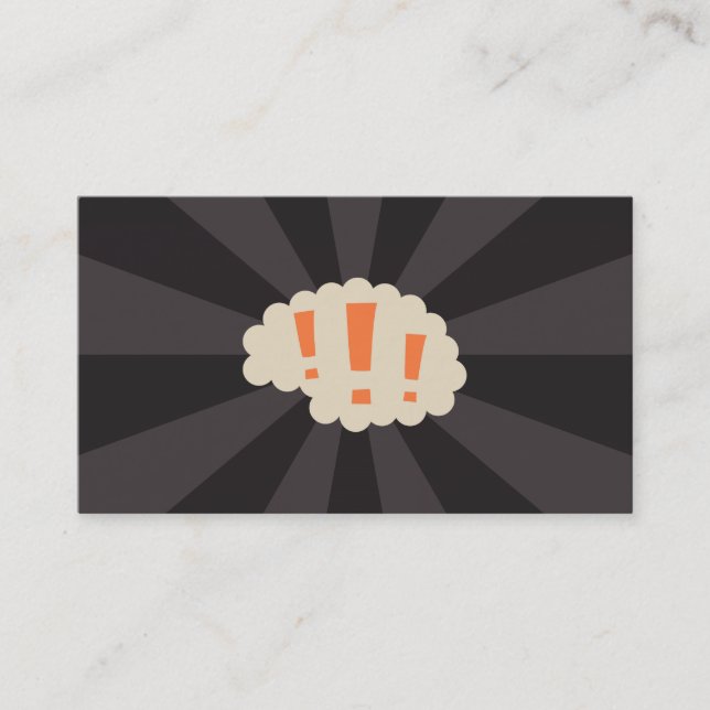 Carte de visite du cerveau (Devant)