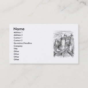 Carte de visite du château médiéval
