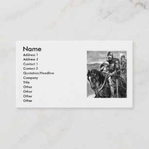 Carte de visite du Chevalier médiéval