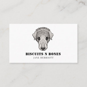 Carte de visite du chien Traitements Baker