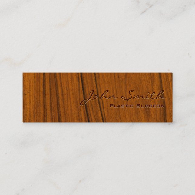 Carte de visite du chirurgien en plastique Wood Gr (Devant)