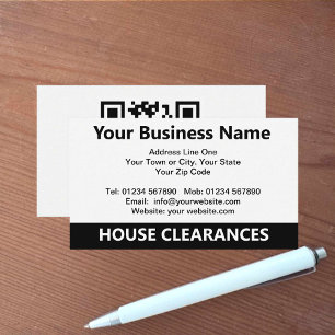 Carte de visite du code QR des autorisations de la