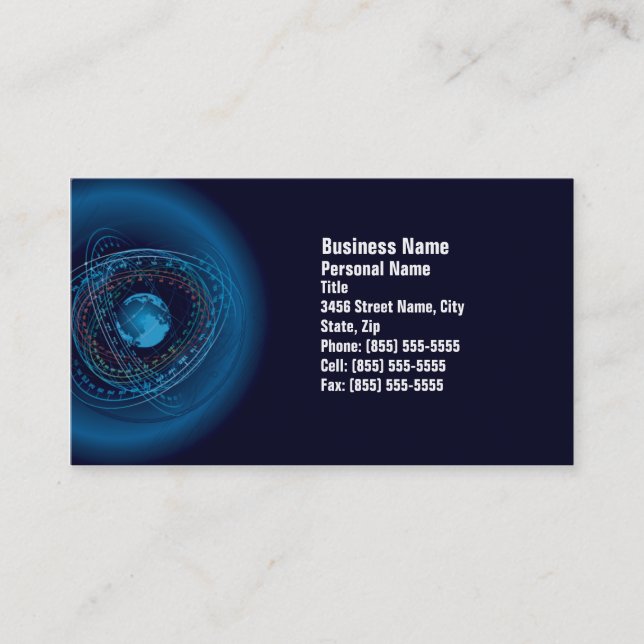 Carte de visite du concept de communication (Devant)