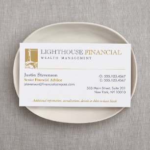 Carte de visite du conseiller financier