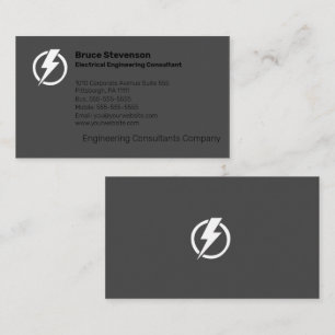 Carte de visite du consultant en génie électrique