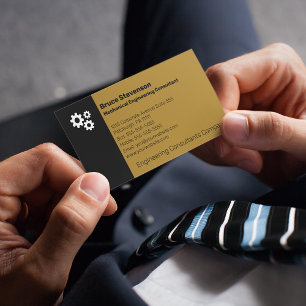 Carte de visite du consultant en génie mécanique