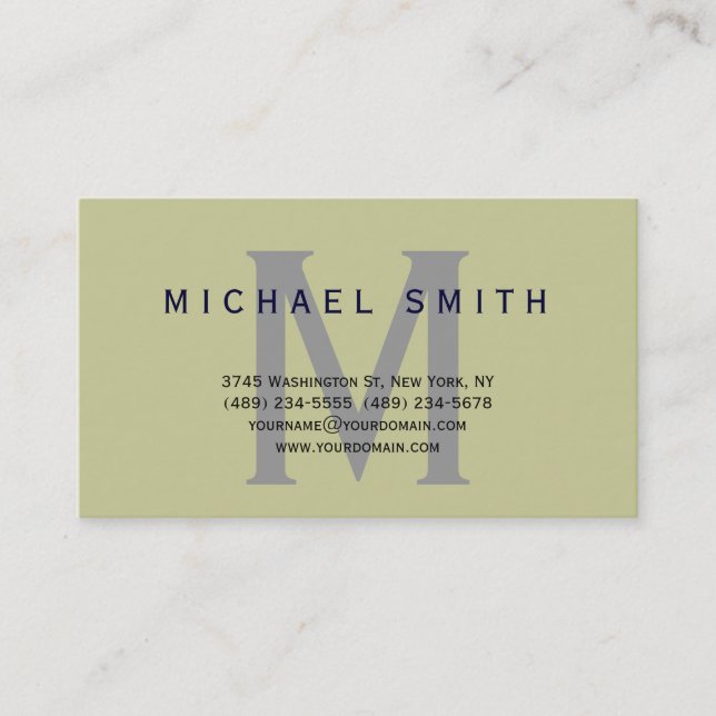Carte de visite du consultant en monographie tenda (Devant)
