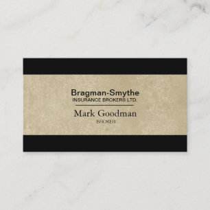 Carte de visite du courtier d'assurance - Textes s