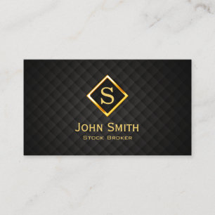 Carte de visite du courtier en actions Gold Diamon