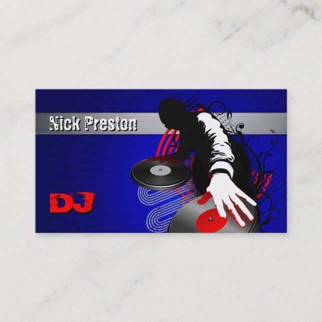 Carte de visite du DJ (Devant)