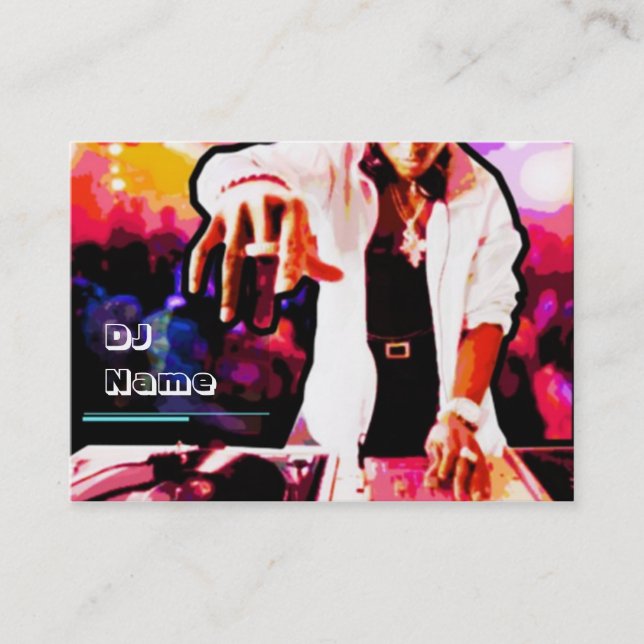 Carte de visite du DJ (Devant)