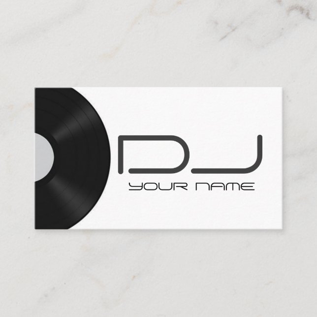 Carte de visite du DJ (Devant)