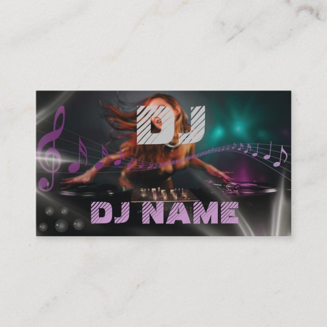 Carte de visite du DJ (Devant)