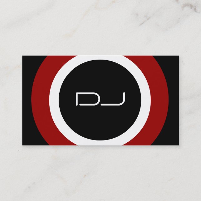 Carte de visite du DJ (Devant)