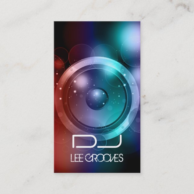Carte de visite du DJ (Devant)