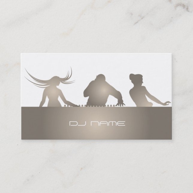 Carte de visite du DJ de club (Devant)