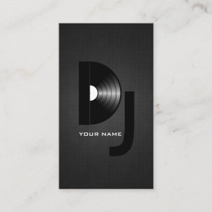 Carte de visite du DJ de vinyle