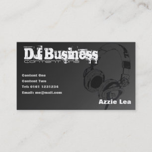 Carte de visite du DJ [noir] - personnalisable