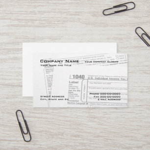 Carte de visite du formulaire fiscal fédéral prépa