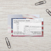 Carte de visite du formulaire fiscal fédéral prépa