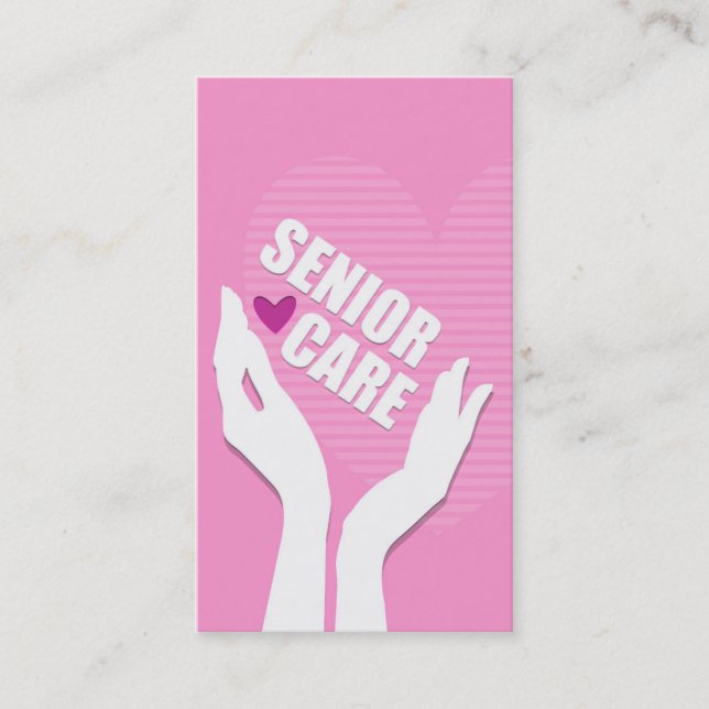 Carte de visite du foyer de soins infirmiers pour  (Devant)