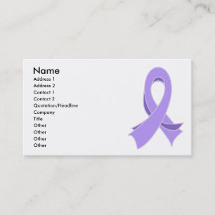 Carte de visite du Général Cancer Ribbon