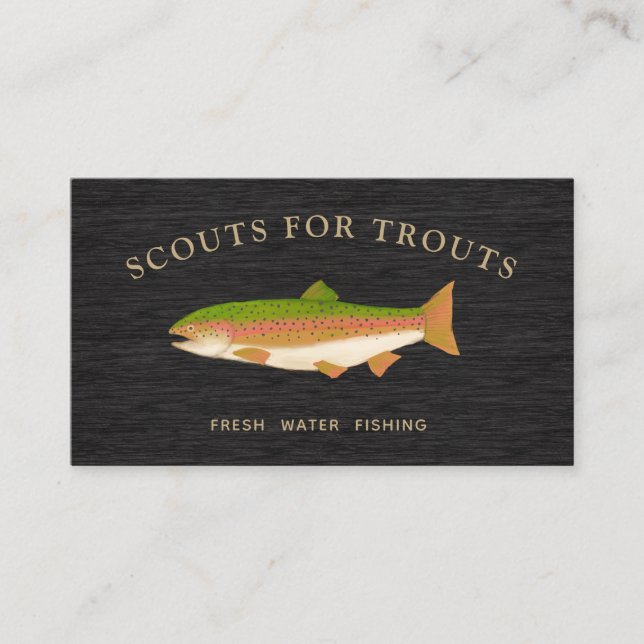 Carte de visite du guide de pêche à la mouche d'ea (Devant)