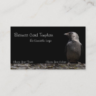 Carte de visite du logo Black Bird Raven