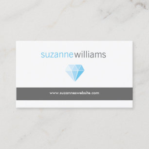 Carte de visite du logo bleu Diamond II