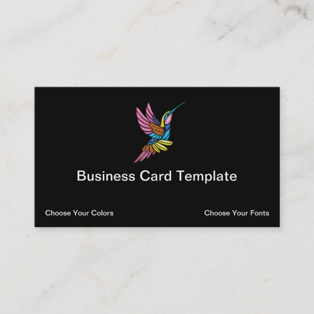 Carte de visite du logo de Hummingbird (Devant)