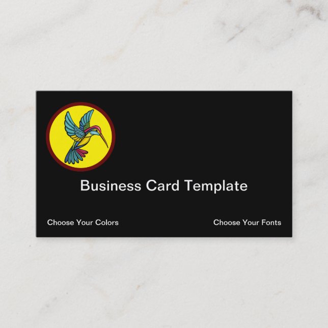 Carte de visite du logo de Hummingbird (Devant)