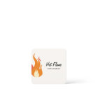 Carte de visite du logo de la flamme