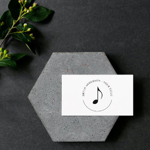 Carte de visite du logo de la huitième note de mu