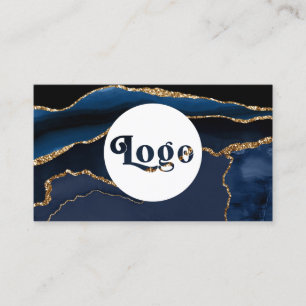 Carte de visite du logo de l'Agate bleue