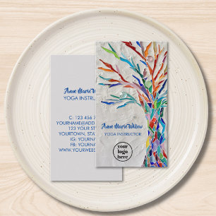 Carte de visite du logo de l'arbre de vie de l'ins