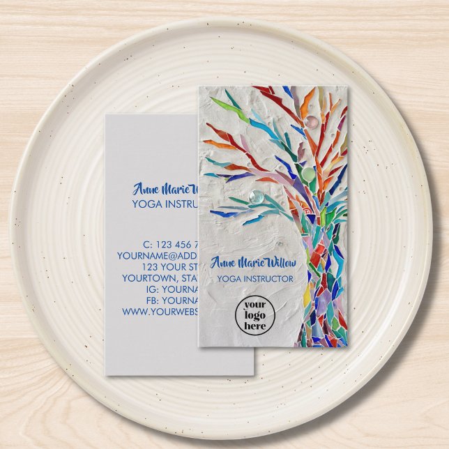 Carte de visite du logo de l'arbre de vie de l'ins (Créateur téléchargé)